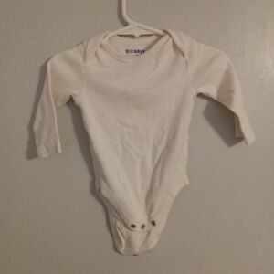 Old Navy Cream Bodysuit 3-6 M
